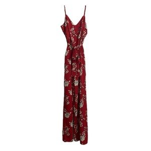 Red Floral GUESS Jumpsuit Size S